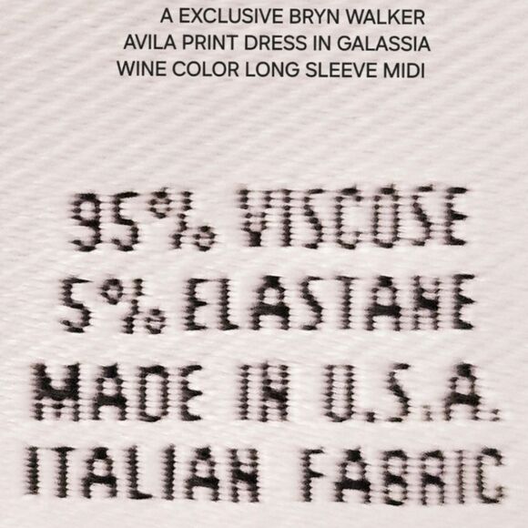 BRYN WALKER AVILA Print Dress In Galassia Wine Color - Picture 10 of 12